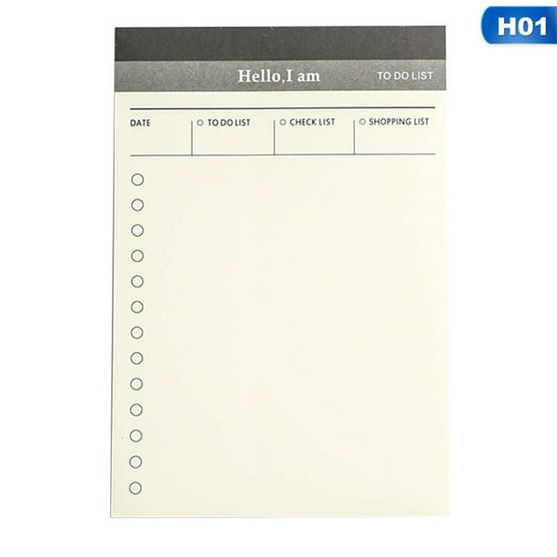 Weekly Monthly Work Notepad Planner Diary Agenda Memo Portable Pocket Notebook